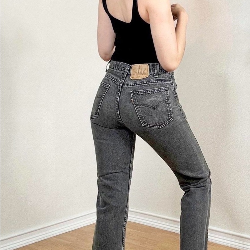 Vintage Levi's Orange Tab Slim Tapered Gray Faded - Picture 4 of 9